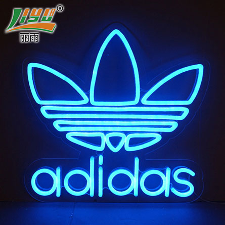 neon adidas logo