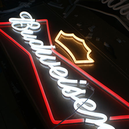 Budweiser flex neon sign